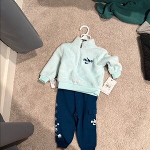 Nike Kids' Aqua and Navy Jogger Set